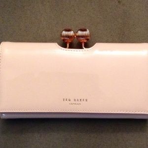 Light pink pattent leather ted baker wallet
